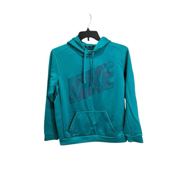 Nike Therma-Fit Men's Large Teal Pullover Hoodie Activewear Athletic Hoodie - Picture 1 of 5